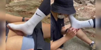 海龟回来就被户外调交舔袜足交